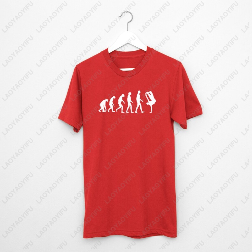 Men'S Fashion Evolution - ブレイクダンスブレイクダンス進化 Tシャツカジュアルファッションルーズ原宿男ストリートコットン半袖女性服