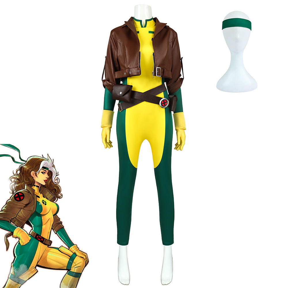 Mens Fashion Jumpsuit - 2026年新作 ローグ・エクストリームマン コスプレ ボディスーツ 女性用 スーパーヒーロー