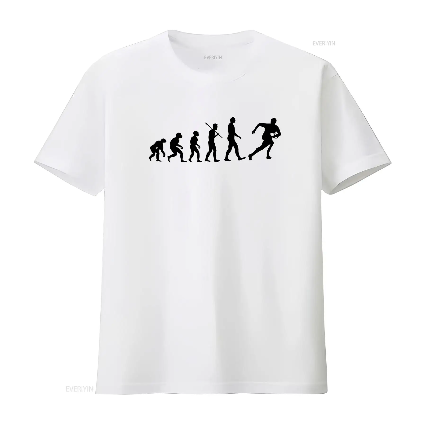 Men'S Fashion Evolution - ラグビーの進化 大人用 Tシャツ メンズ レディース トップス