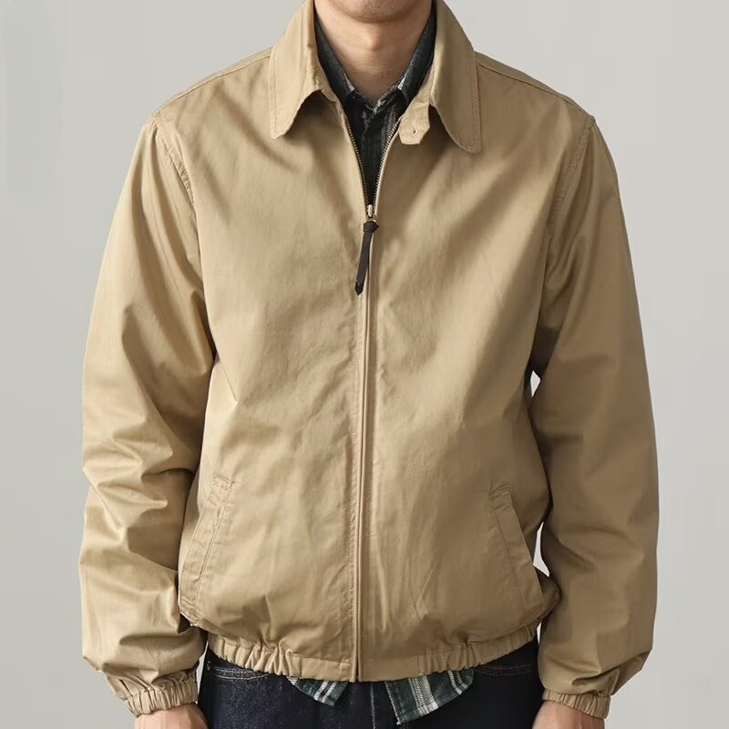 Harrington Jacket - 文学的気質トレンドメンズジャケット怠惰な多用途ファッションシンプル原宿2026新作