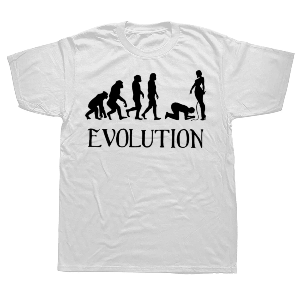 Men'S Fashion Evolution - 2026 面白い BDSM エボリューション Tシャツ男性女性のための夏スタイルルーズ綿 100%
