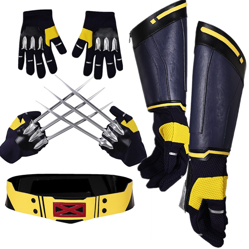 Belt Mens Fashion - ウルフローガンコスプレベルト手袋爪成人男性ファンタジアネックレスレトロウエストバンドハロウィンカーニバル衣装変装アクセサリー