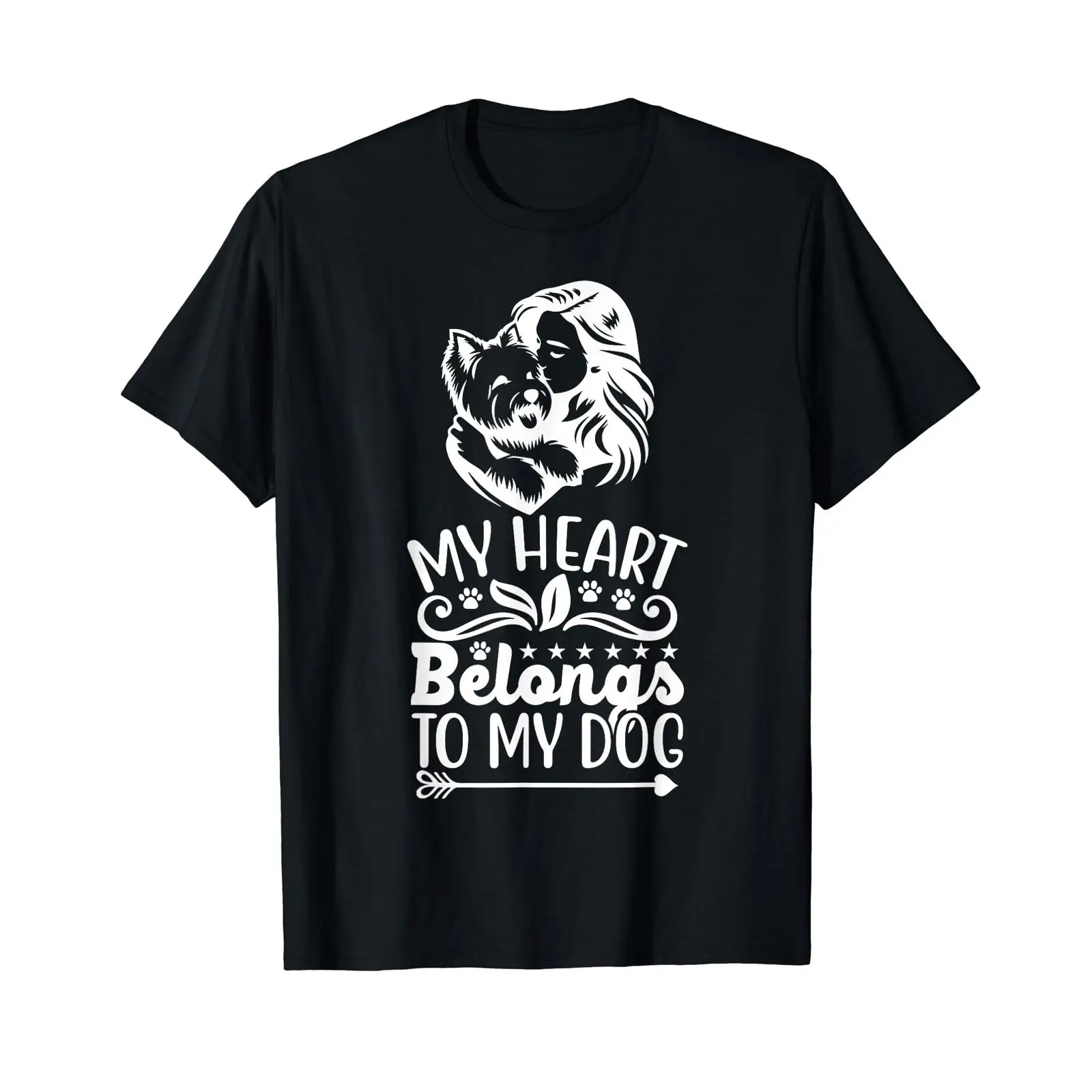 私の心は、このウェブサイトの犬柄Tシャツに属しています。ヴィ - Men'S Fashion Websites のレビューと価格