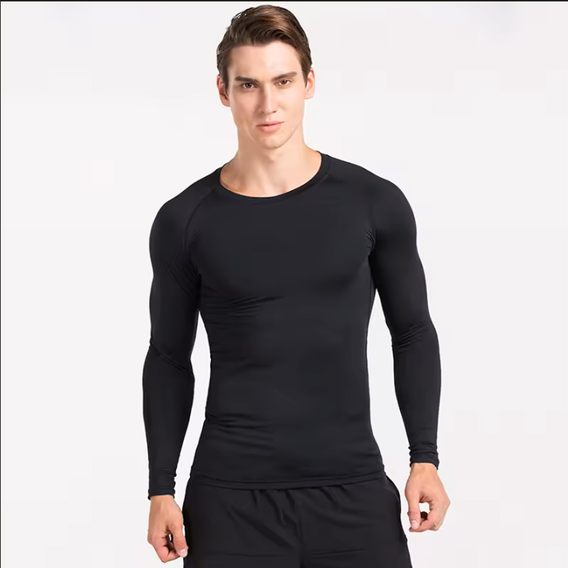 メンズTシャツ メンズランニングスポーツTシャツ メンズコン - Compression Shirt Workout のレビューと価格