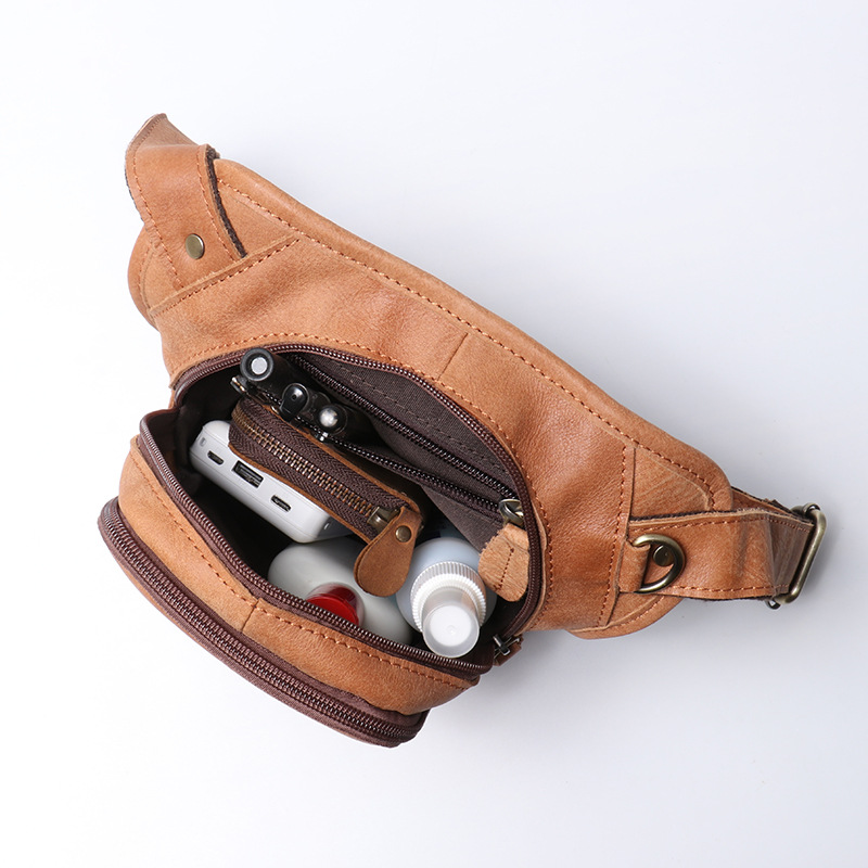 男性用本革ベルトバッグ,アウトドアスポーツ,登山,ハイキング - Belt Mens Fashion のレビューと価格