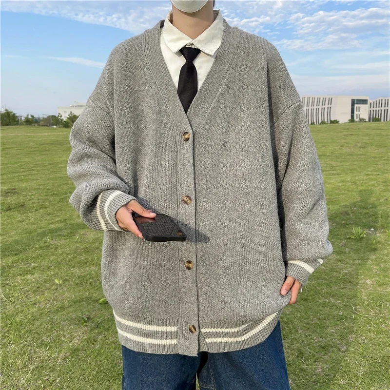 男性用長袖ルーズセーター,Vネック,トレンディ,カジュアル, - Men'S Fashion Zip Sweater のレビューと価格