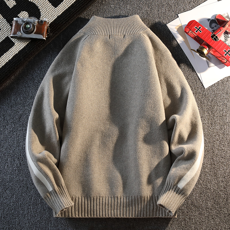 トレンディなメンズファッションカーディガンセータージャケット - Men'S Fashion Zip Sweater のレビューと価格