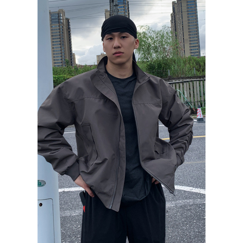 メンズファッションモトジップアップジャケット春秋新作軽量ルー - Harrington Jacket のレビューと価格