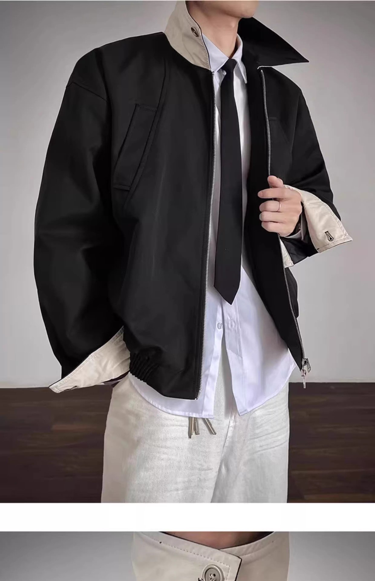 ミニマリストハリントンフライトメンズ、秋のハイエンドスタイリ - Harrington Jacket のレビューと価格