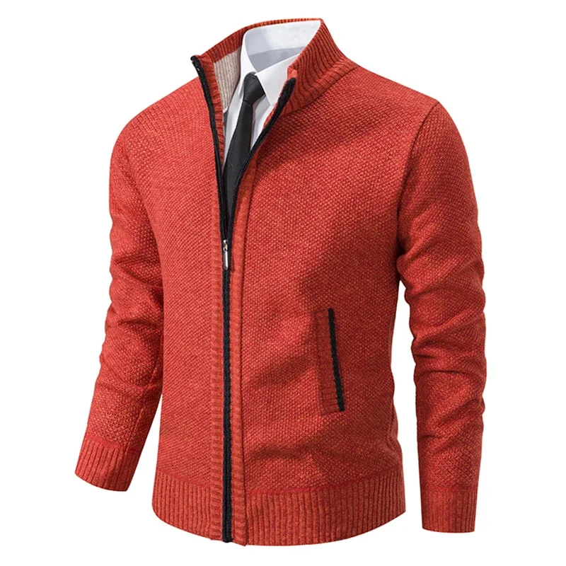 秋冬新作 メンズ カジュアルセーター スポーツコート 無地  - Men'S Fashion Zip Sweater のレビューと価格