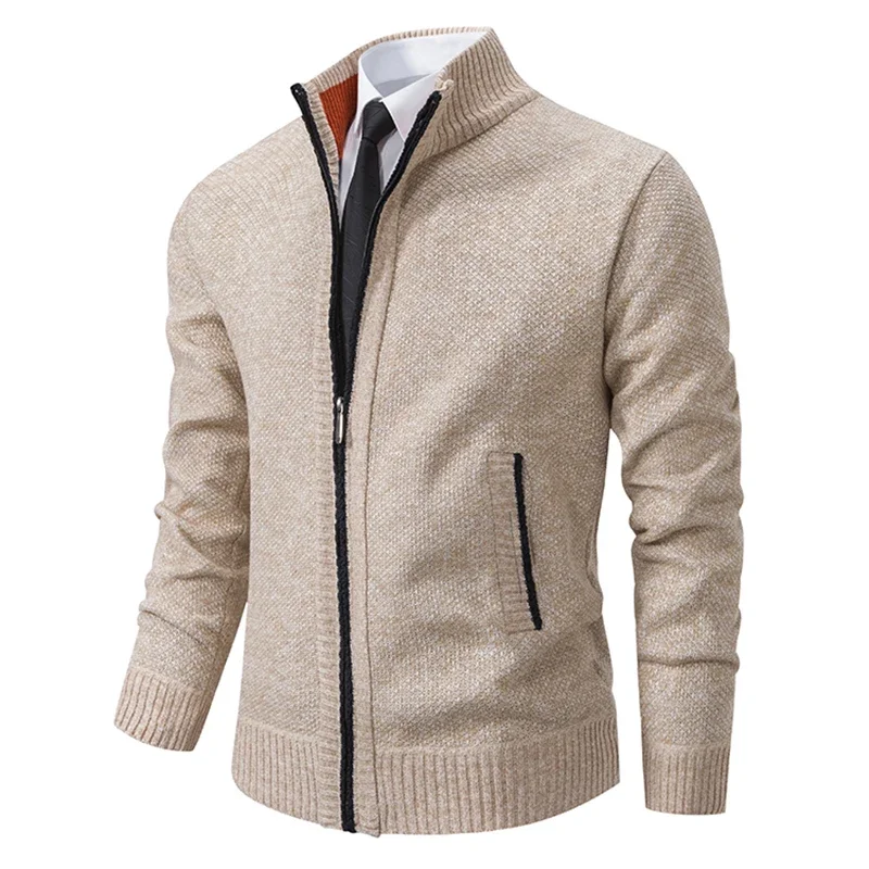 秋冬新作 メンズ カジュアルセーター スポーツコート 無地  - Men'S Fashion Zip Sweater のレビューと価格