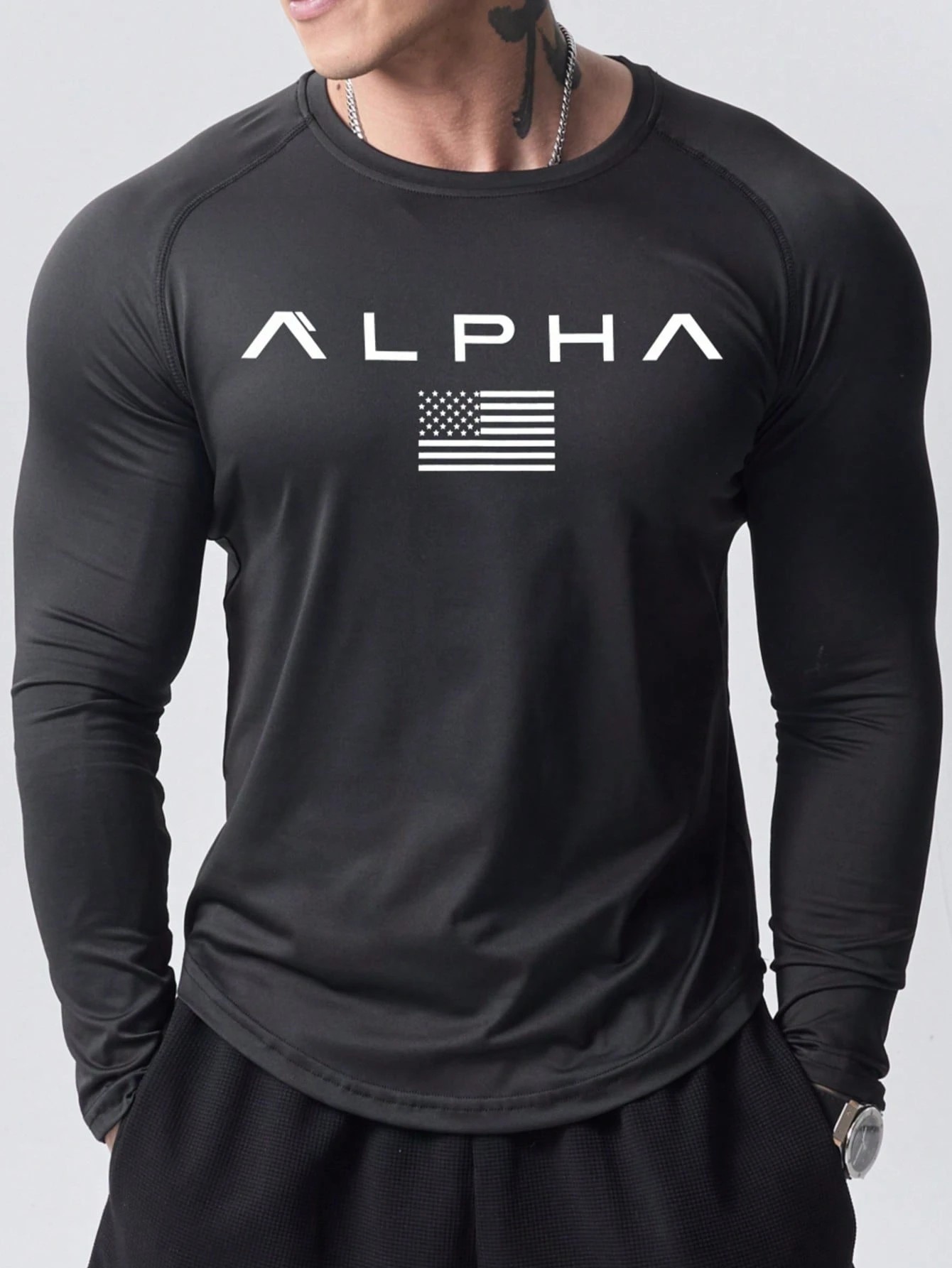 2025年春夏向けの新作メンズ長袖Tシャツ。ストリートファッ - Queer Men'S Fashion のレビューと価格