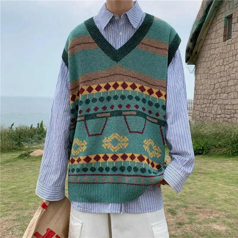 メンズニットベスト,韓国ファッション,ノースリーブ,人気の服 - Men'S Fashion Reviews のレビューと価格