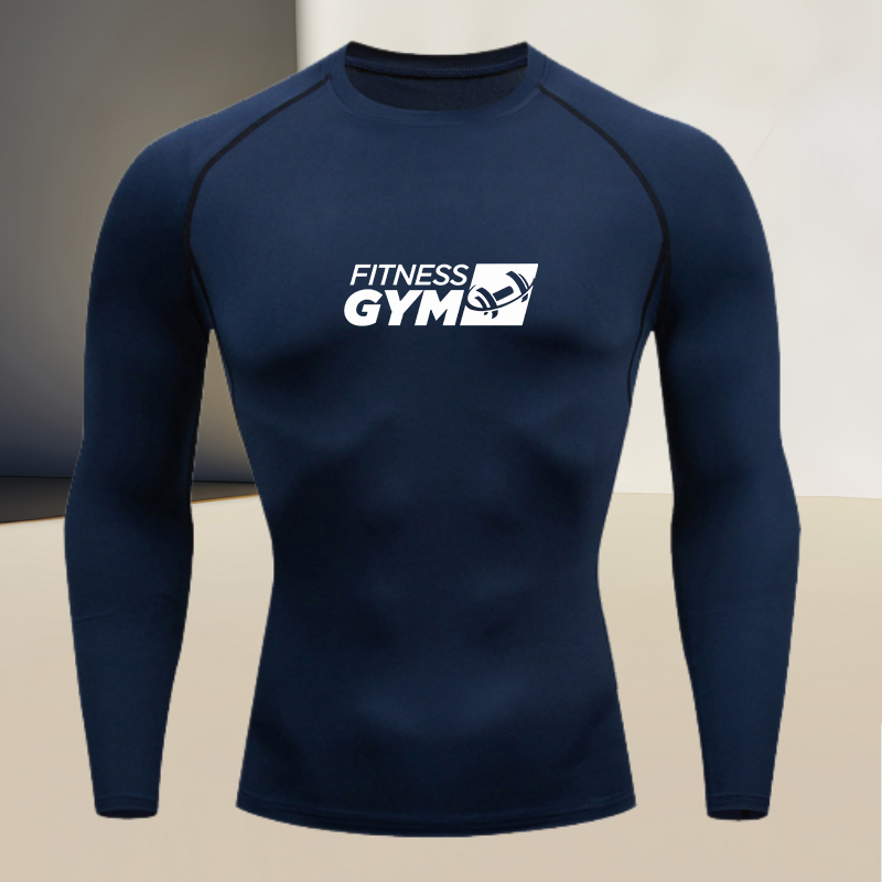 メンズラウンドネック長袖ジムワークアウトコンプレッションシャ - Compression Shirt Workout のレビューと価格