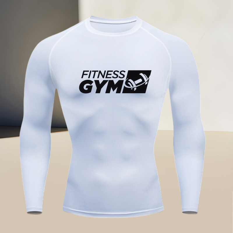 メンズラウンドネック長袖ジムワークアウトコンプレッションシャ - Compression Shirt Workout のレビューと価格