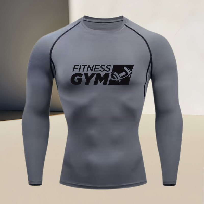 メンズラウンドネック長袖ジムワークアウトコンプレッションシャ - Compression Shirt Workout のレビューと価格
