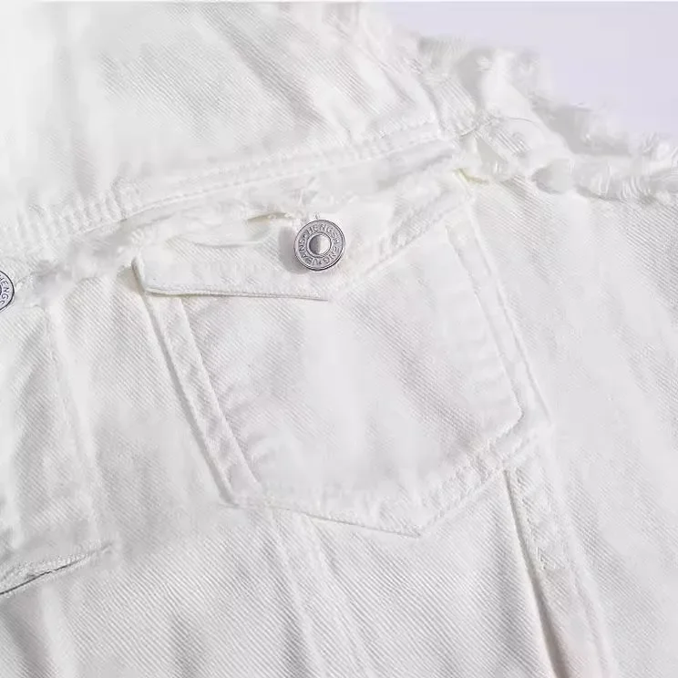 ポップサマー新作メンズアメリカンハイストリート薄手ホワイト無 - Men'S Fashion Vest With Jeans のレビューと価格