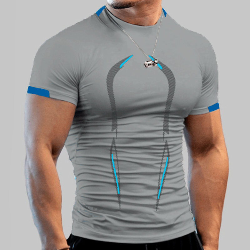 男性のためのスタイリッシュなジムトレーニング圧縮シャツ、アス - Compression Shirt Workout のレビューと価格