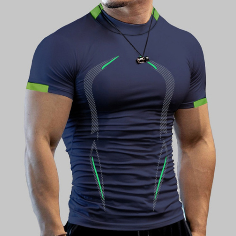 男性のためのスタイリッシュなジムトレーニング圧縮シャツ、アス - Compression Shirt Workout のレビューと価格