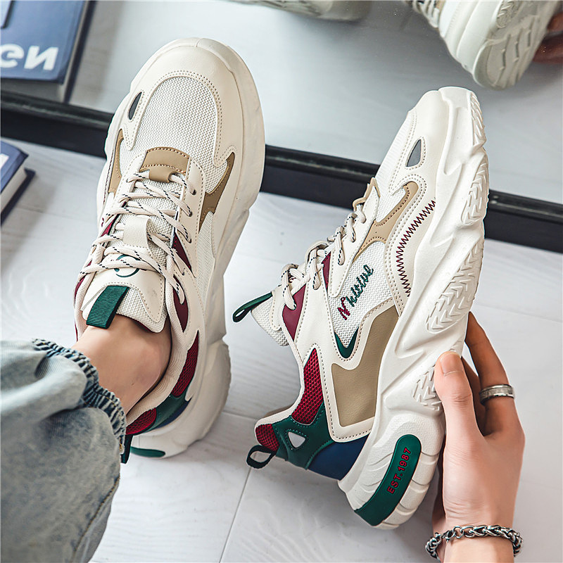ファッションメンズスニーカー通気性メンズランニングシューズカ - Mens Fashion Week のレビューと価格