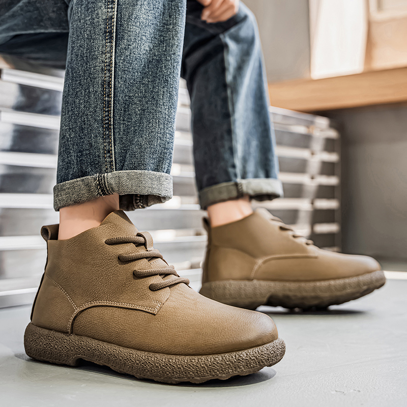 メンズ アンクルブーツ ブラウン ショートブーツ 高級靴 パ - Men'S Fashion For 45 Years Old のレビューと価格