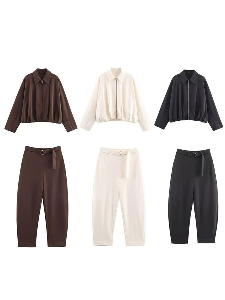 HH レディース シックなラペル付き長袖ポケット折りたたみ装 - Belt Mens Fashion のレビューと価格