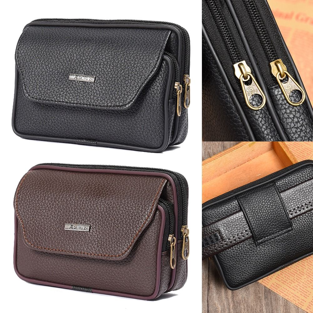 男性用の小さなPUレザーバッグ,単色のファニーパック,カジュ - Belt Mens Fashion のレビューと価格