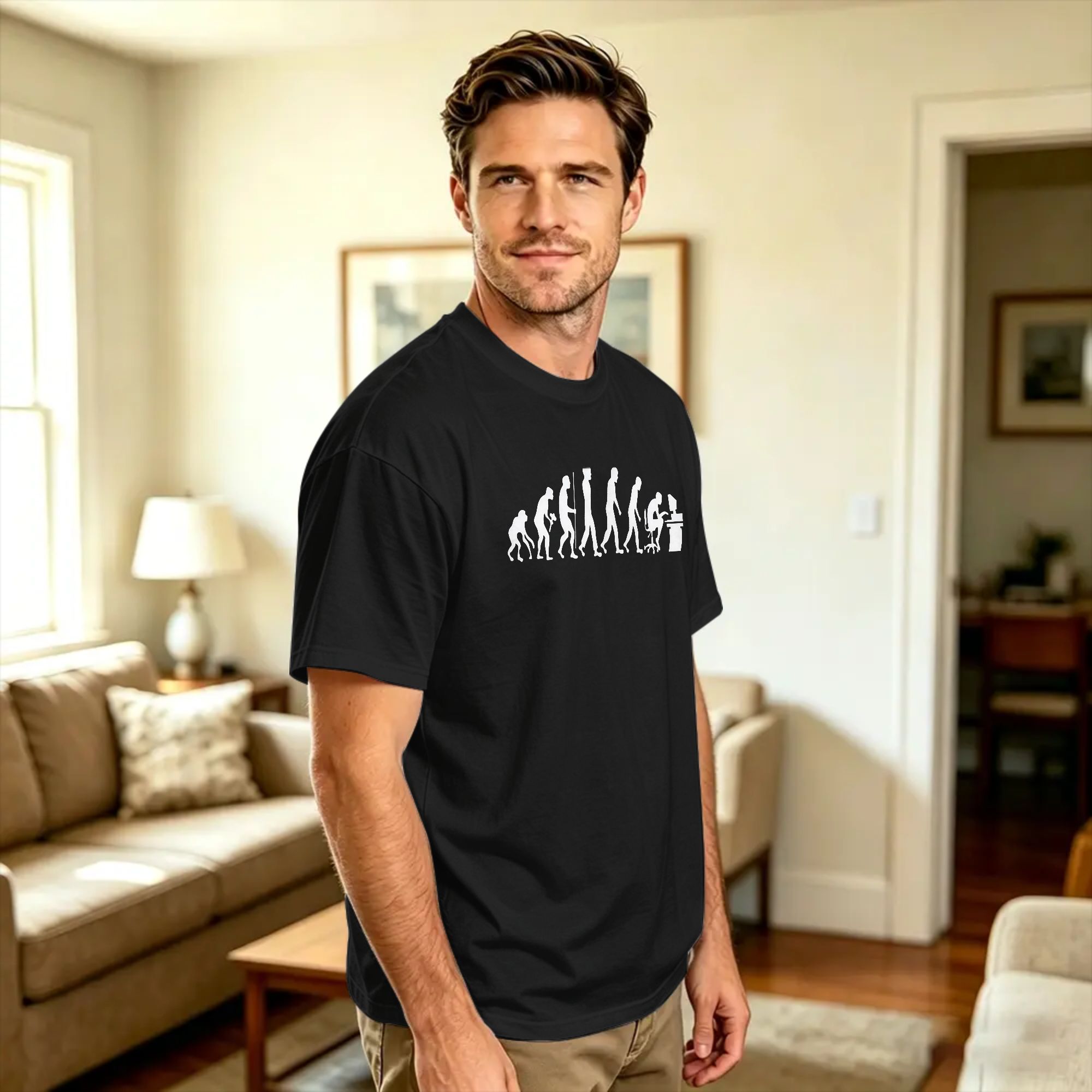 ギークコンピュータゲーマーの進化を表現したTシャツ メンズ  - Men'S Fashion Evolution のレビューと価格