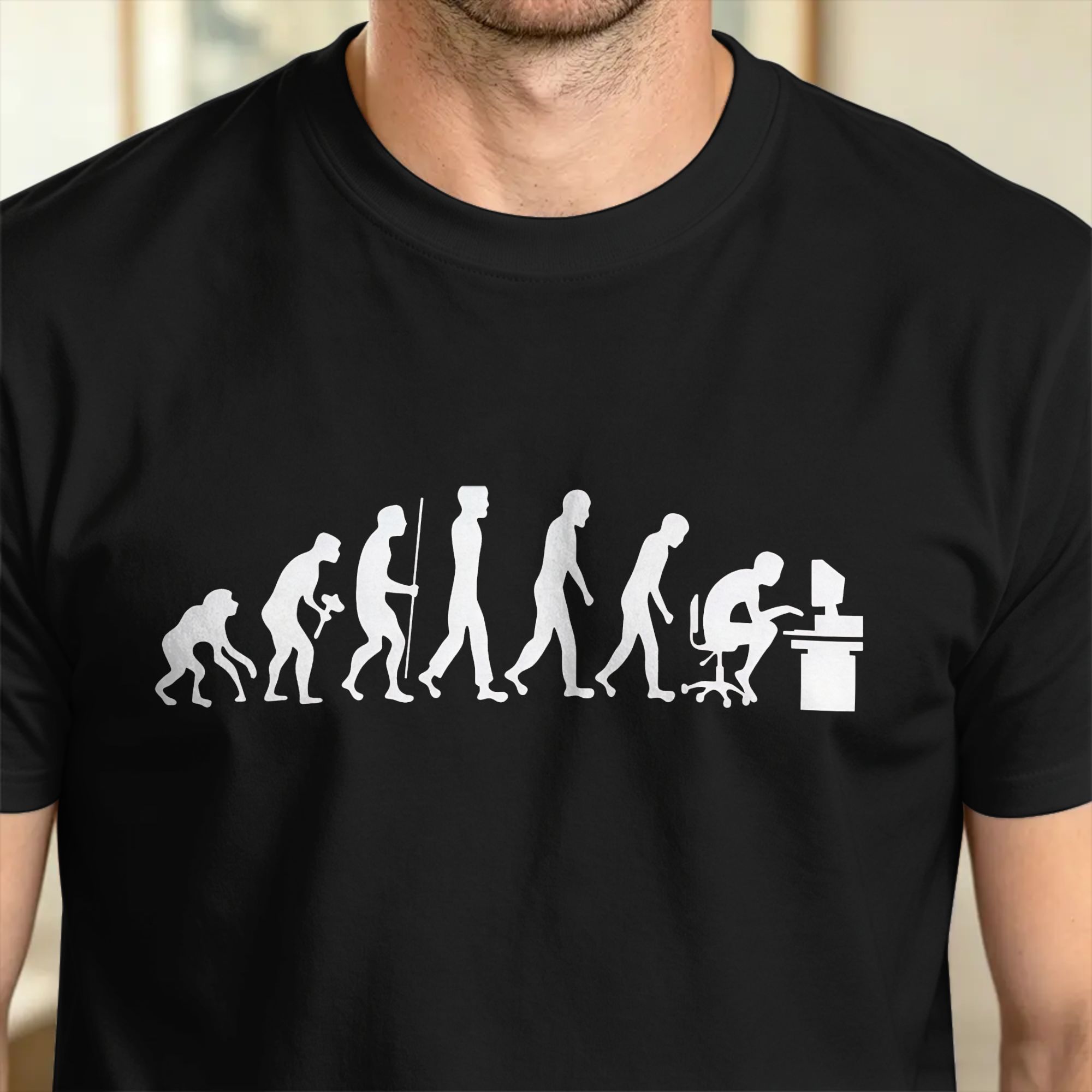 ギークコンピュータゲーマーの進化を表現したTシャツ メンズ  - Men'S Fashion Evolution のレビューと価格