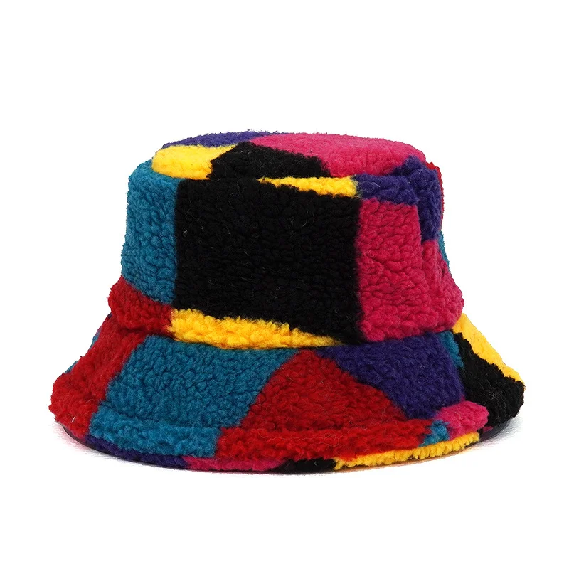 2024新しい冬のバケットハットふわふわの毛皮の男性女性パナ - Mens Fashion Bucket Hat のレビューと価格