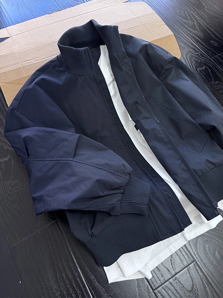 Cleanfit ロイヤルブルー メンズ 春用ショートボンバ - Harrington Jacket のレビューと価格