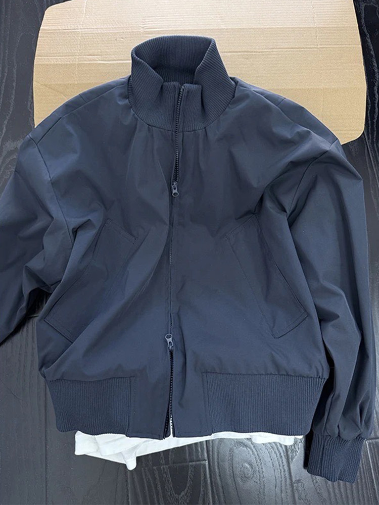 Cleanfit ロイヤルブルー メンズ 春用ショートボンバ - Harrington Jacket のレビューと価格