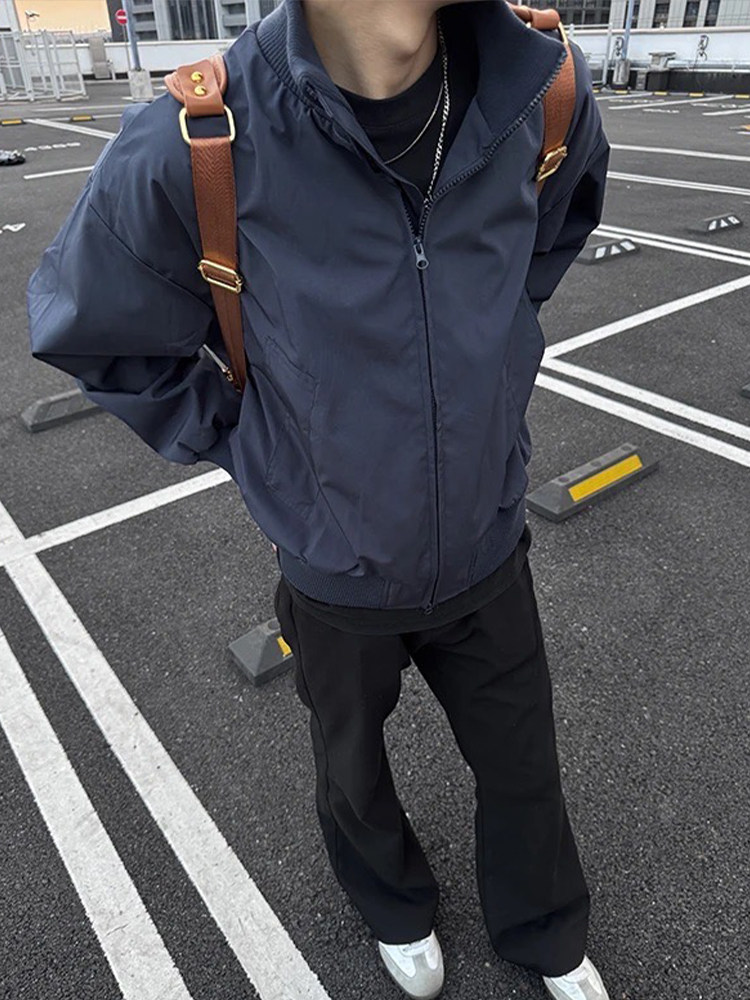 Cleanfit ロイヤルブルー メンズ 春用ショートボンバ - Harrington Jacket のレビューと価格