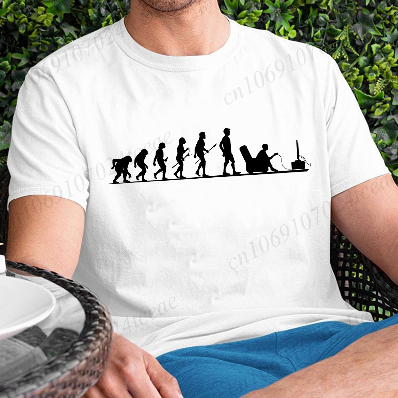 夏のメンズ Tシャツ進化ゲーマー Tシャツおかしい男性ゲーム - Men'S Fashion Evolution のレビューと価格
