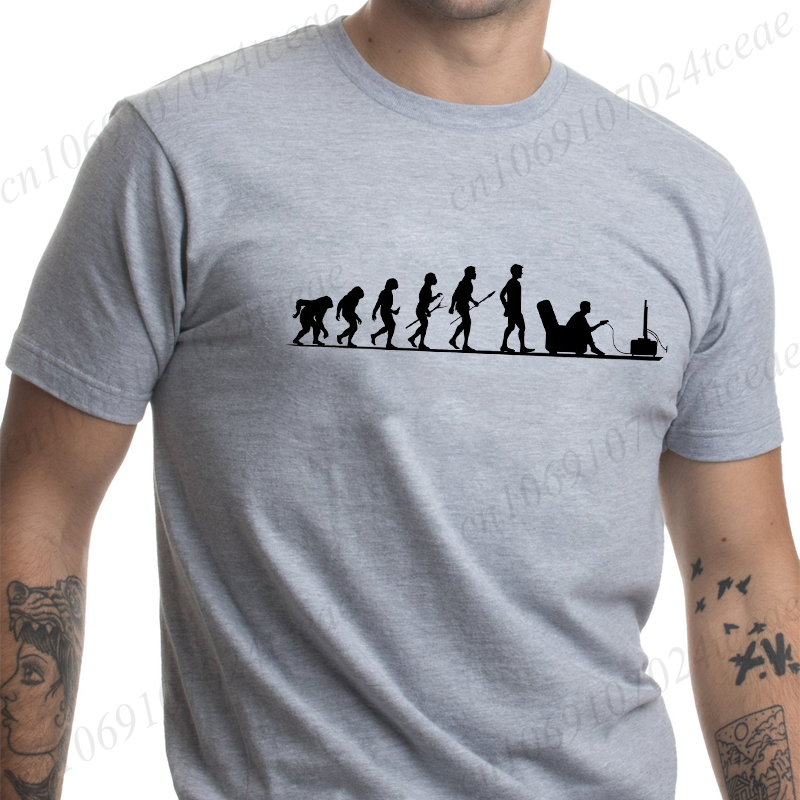 夏のメンズ Tシャツ進化ゲーマー Tシャツおかしい男性ゲーム - Men'S Fashion Evolution のレビューと価格
