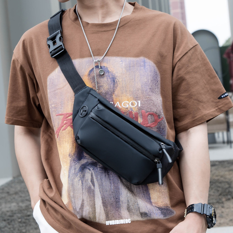 男性防水ベルトバッグファッションチェストパック男性防水ウエス - Belt Mens Fashion のレビューと価格
