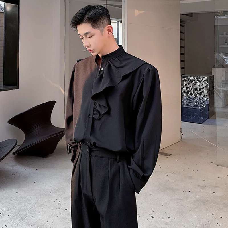 LUZHENデザイン ロング丈 ニューファッションシャツ 高 - Men'S Fashion Reviews のレビューと価格