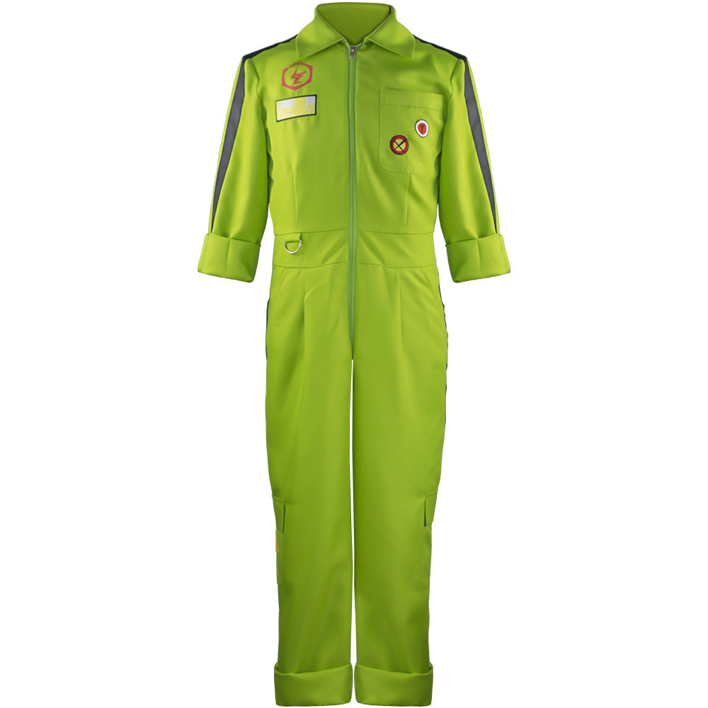 アニメダンガンコスプレ和一蒼田衣装男性女性グリーンメカニック - Mens Fashion Jumpsuit のレビューと価格