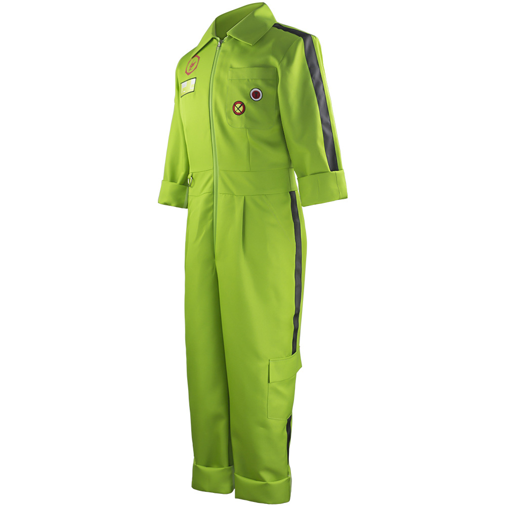 アニメダンガンコスプレ和一蒼田衣装男性女性グリーンメカニック - Mens Fashion Jumpsuit のレビューと価格