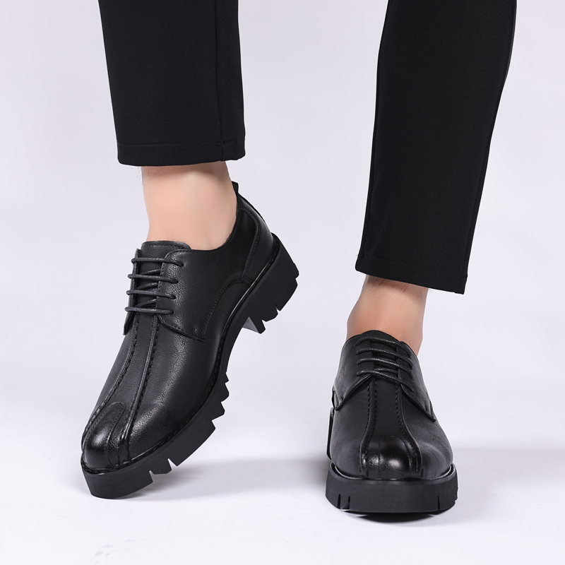 身長を10cm高く見せる牛革製メンズシューズ、ファッショナブ - Men'S Fashion Formal のレビューと価格