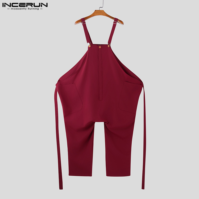 2025 男性ジャンプスーツ無地オーバーサイズノースリーブス - Mens Fashion Jumpsuit のレビューと価格