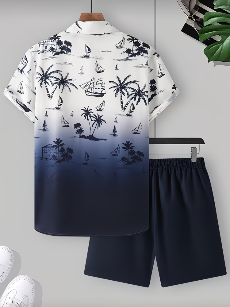 ファッション夏 2 ピーストラックスーツカジュアルルーズ半袖 - Mens Fashion Suits のレビューと価格
