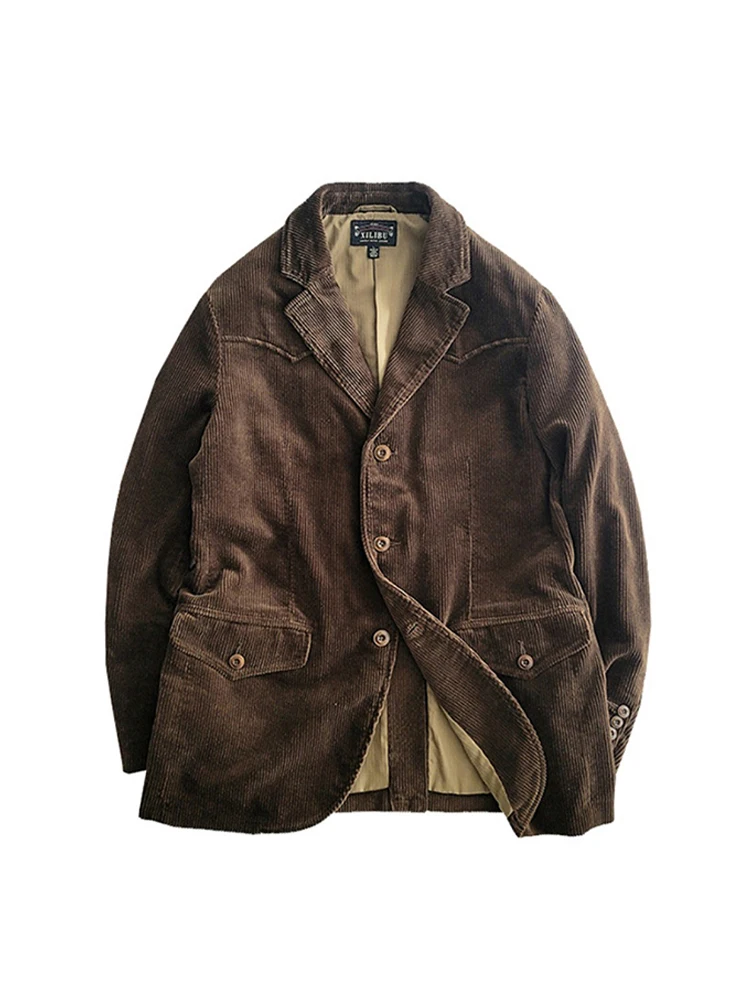 メンズレトロコーデュロイコート,アメリカンレジャースーツ,ブ - Harrington Jacket のレビューと価格