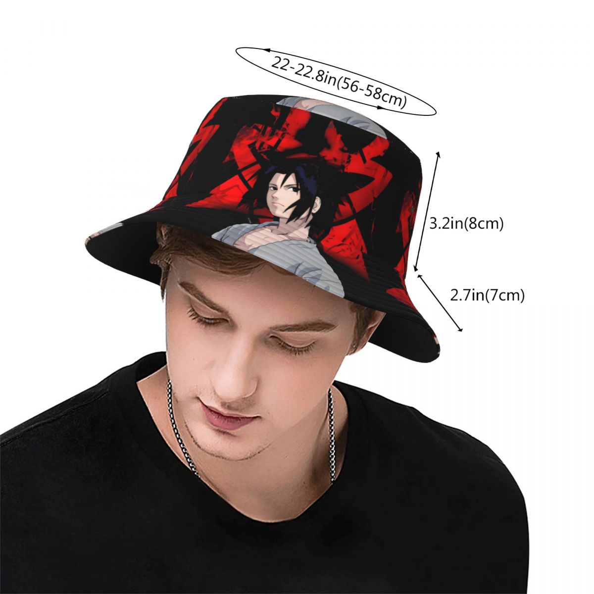 カスタムレトロN-NARUTO S-SASUKE漫画コミック - Mens Fashion Bucket Hat のレビューと価格