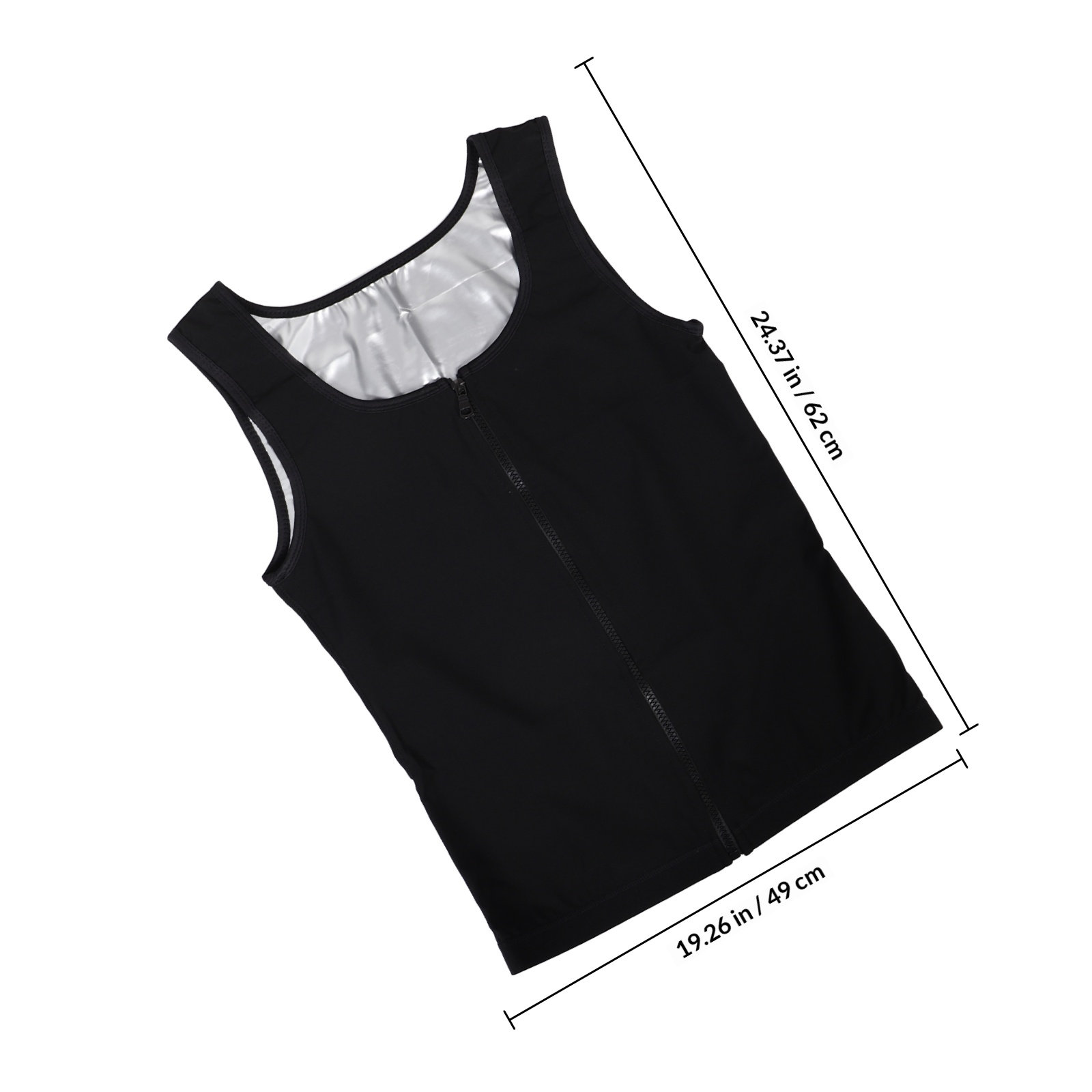 男性用 コンプレッション スウェットベスト ジップアップ ワ - Compression Shirt Workout のレビューと価格