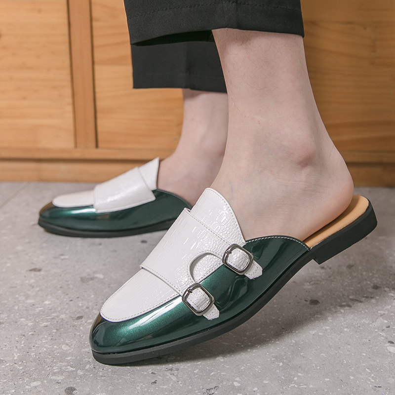 男ハーフスリッパシューズ男性用靴高級ローファーファッション  - Men'S Fashion Formal のレビューと価格