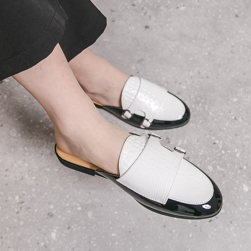 男ハーフスリッパシューズ男性用靴高級ローファーファッション  - Men'S Fashion Formal のレビューと価格