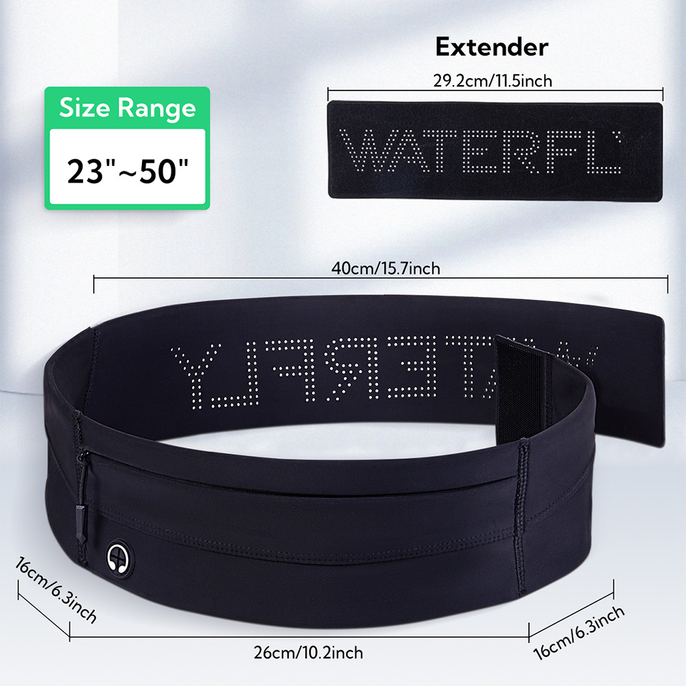 ウォーターフライ-男性と女性のためのランニングベルト,伸縮性 - Belt Mens Fashion のレビューと価格