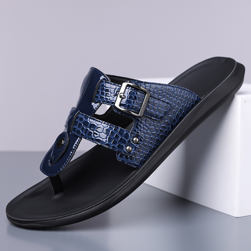夏の新しいメンズビーチサンダル、パーソナライズされたファッシ - Belt Mens Fashion のレビューと価格