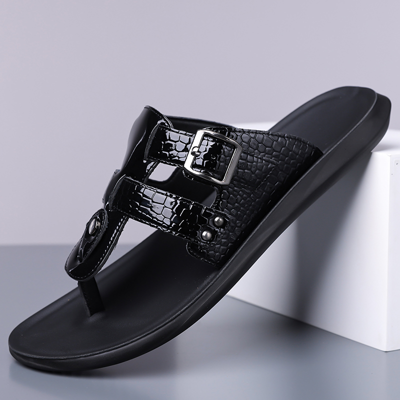 夏の新しいメンズビーチサンダル、パーソナライズされたファッシ - Belt Mens Fashion のレビューと価格